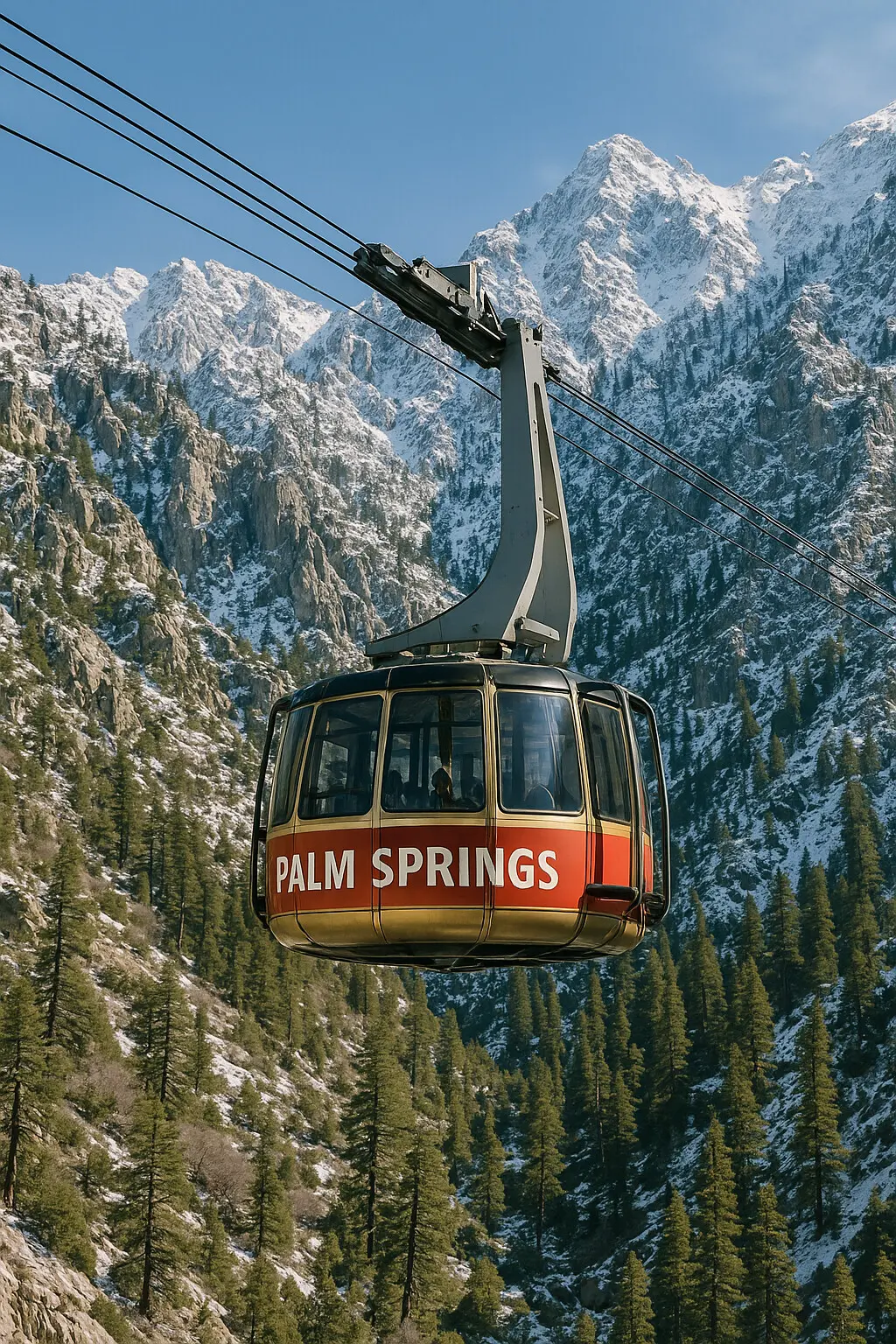 A high resolution photograph captures the Palm Spr web