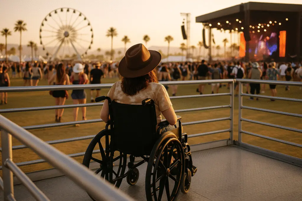 Wheelchair @ coachella Wheelchair @ coachella