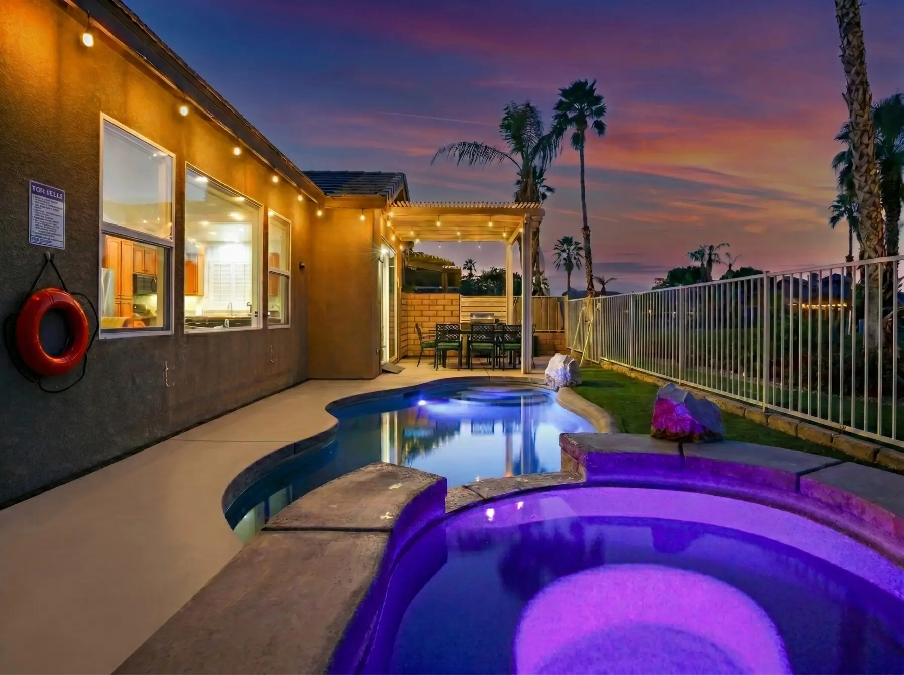 Private pool and games at Indio CA vacation rental — perfect after a Joshua Tree day trip