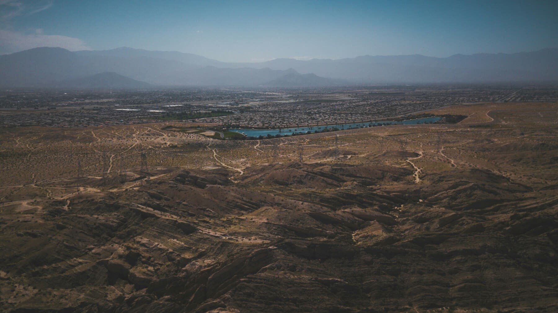view coachella valley Panoramic Coachella Valley view from Joshua Tree on a day trip from Palm Springs